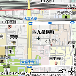 京都府京都市南区西九条横町10周辺の地図