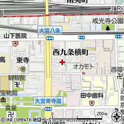 京都府京都市南区西九条横町10周辺の地図