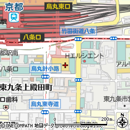 アニメイトアバンティ京都周辺の地図