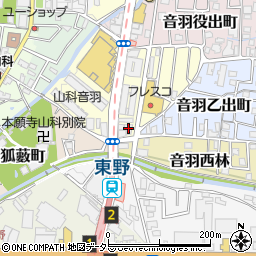 健康壱番館山科周辺の地図