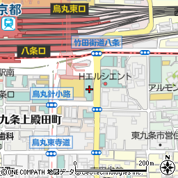 ホテル京阪京都グランデ周辺の地図