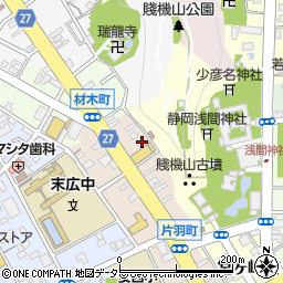 三本松硝子店周辺の地図