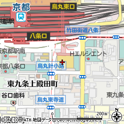 見聞録 京都アバンティ店周辺の地図