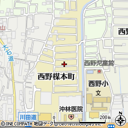 京都府京都市山科区西野楳本町66周辺の地図