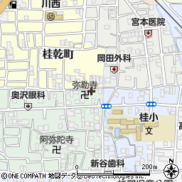 京都府京都市西京区桂千代原町85周辺の地図
