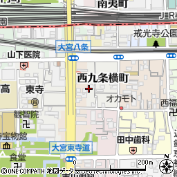 京都府京都市南区西九条横町11周辺の地図