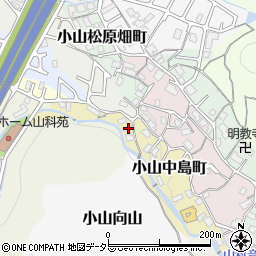 京都府京都市山科区小山中島町11周辺の地図