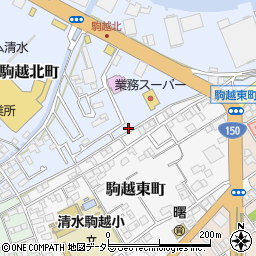 静岡県静岡市清水区駒越北町5-141周辺の地図