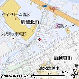 静岡県静岡市清水区駒越北町5-64周辺の地図