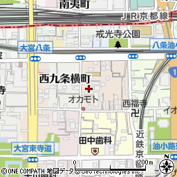 京都府京都市南区西九条藤ノ木町周辺の地図