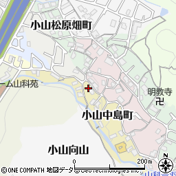 京都府京都市山科区小山中島町16周辺の地図