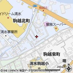静岡県静岡市清水区駒越北町5-72周辺の地図