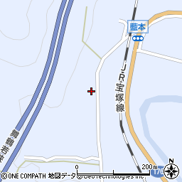 兵庫県三田市藍本696周辺の地図