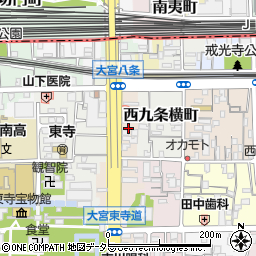 京都府京都市南区東寺東門前町65周辺の地図
