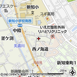 愛知県知多市新知斉宮畑周辺の地図