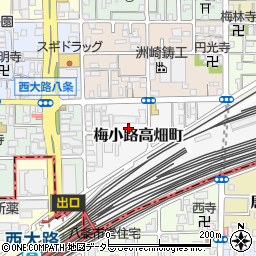 京都府京都市下京区梅小路高畑町5-7周辺の地図