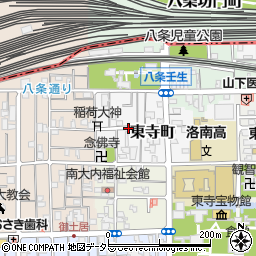 京都府京都市南区東寺町周辺の地図