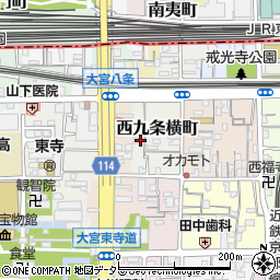 京都府京都市南区西九条横町12周辺の地図