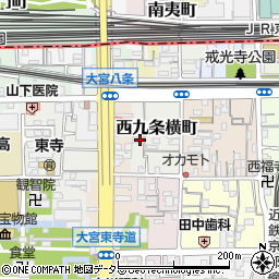 京都府京都市南区西九条横町12周辺の地図