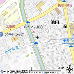 中央静岡ヤクルト販売株式会社　池田センター周辺の地図