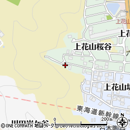 京都府京都市山科区上花山桜谷周辺の地図