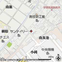 愛知県安城市宇頭茶屋町南裏周辺の地図