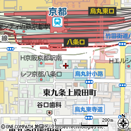 京都府京都市南区東九条上殿田町49周辺の地図
