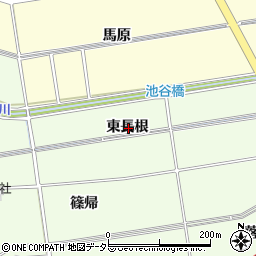 愛知県知立市谷田町東長根周辺の地図