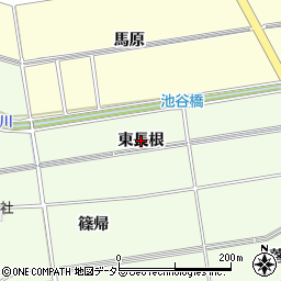 愛知県知立市谷田町（東長根）周辺の地図