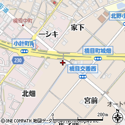 愛知県岡崎市橋目町柳ケ坪周辺の地図