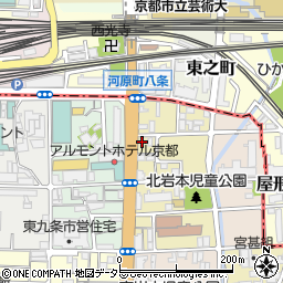 京都府京都市南区東九条東岩本町12周辺の地図