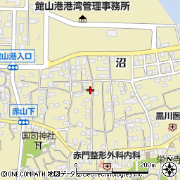 千葉県館山市沼1681-2周辺の地図