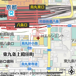 アバンティビル　京都市駐車場公社周辺の地図