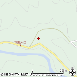 愛知県岡崎市井沢町落合周辺の地図