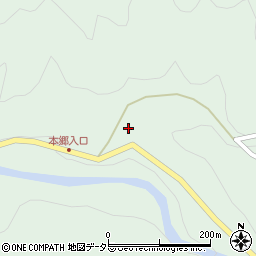 愛知県岡崎市井沢町（落合）周辺の地図