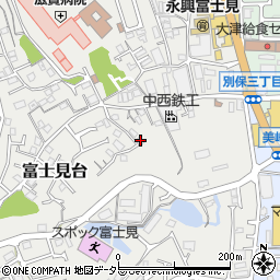 滋賀県大津市富士見台9-14周辺の地図