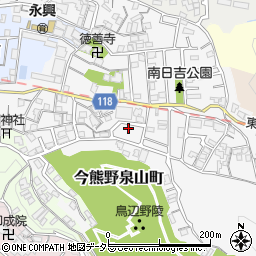 京都府京都市東山区今熊野南日吉町22周辺の地図