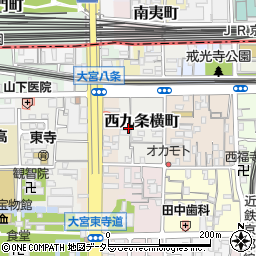 京都府京都市南区西九条横町13周辺の地図