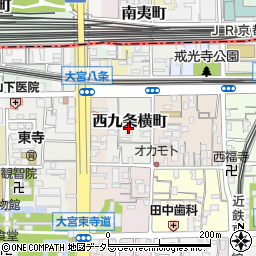 京都府京都市南区西九条横町50周辺の地図