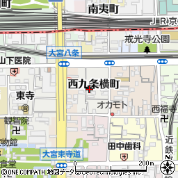 京都府京都市南区西九条横町45周辺の地図