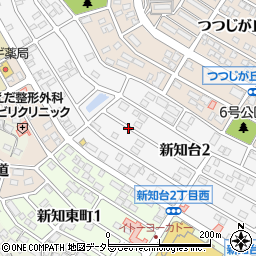 愛知県知多市新知台周辺の地図