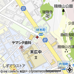 富士葬祭材木町周辺の地図