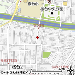 三重県四日市市桜台周辺の地図