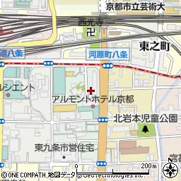 京都府京都市南区東九条西岩本町17周辺の地図