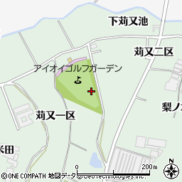 愛知県知多郡東浦町緒川上苅又池周辺の地図