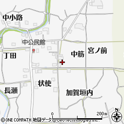 京都府亀岡市曽我部町中周辺の地図