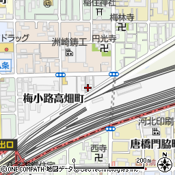 京都府京都市下京区梅小路高畑町27-1周辺の地図