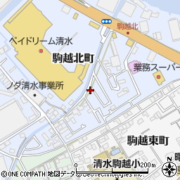 静岡県静岡市清水区駒越北町5-61周辺の地図