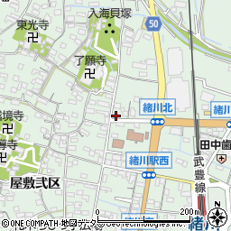 愛知県知多郡東浦町緒川屋敷壱区96周辺の地図