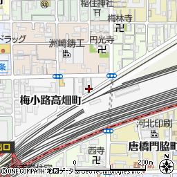 京都府京都市下京区梅小路高畑町28-2周辺の地図